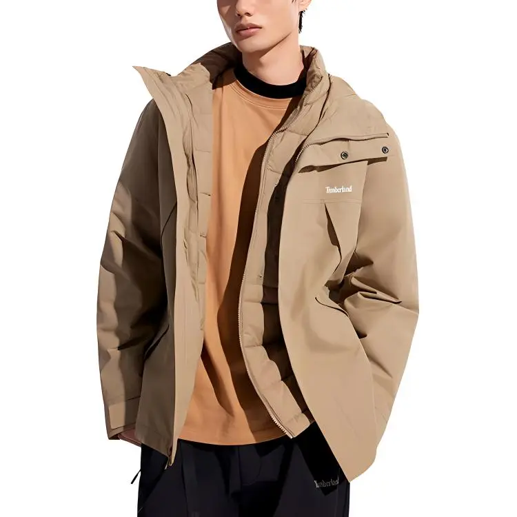 Timberland Waterproof And Windproof Windbreaker Jacket Men's British Khaki-2