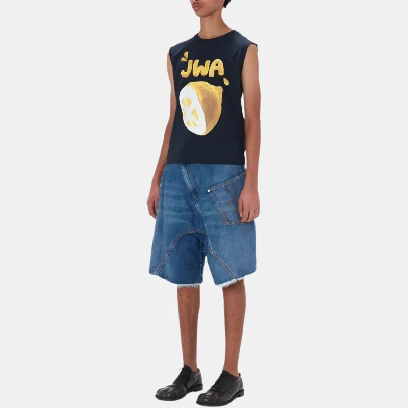 JW Anderson CLAY Series Tank Top Unisex Marine Blue-3