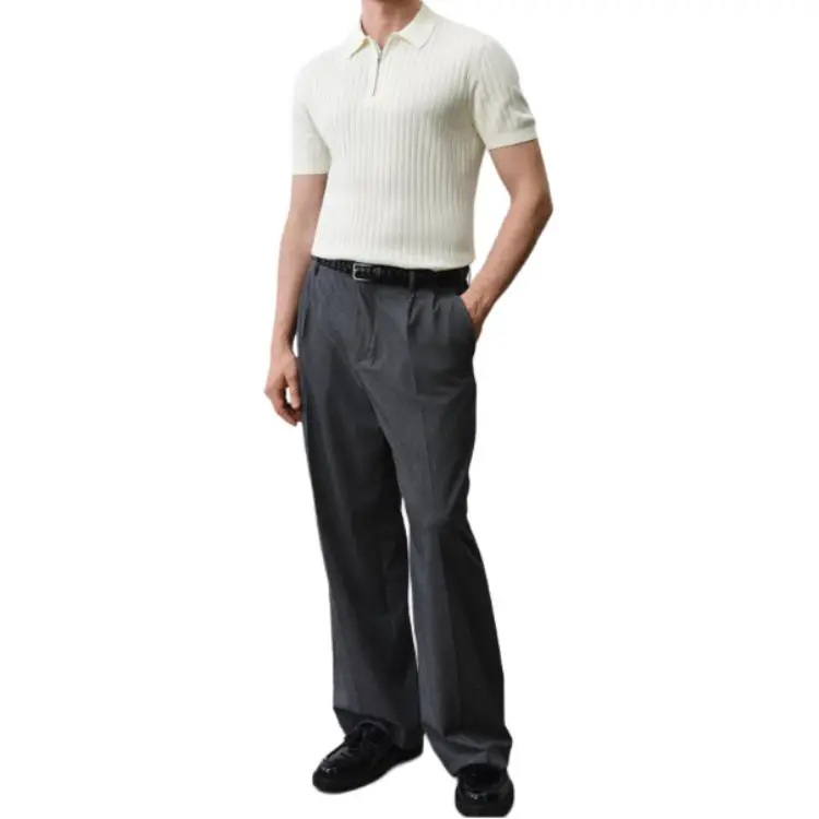 H&M Polo Shirts Men Cream-2