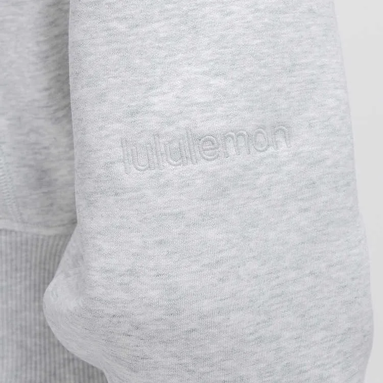 Lululemon Plush Fleece Jackets & Coats Women's Light Gray With A Hint Of Mixed Colors-3