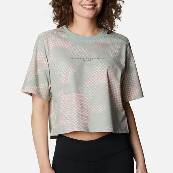 Columbia Crop Tops Women's Green-2