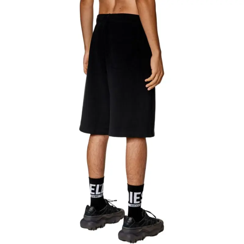 DIESEL P-Marshy-OD Logo Plaque Sweat Shorts-5