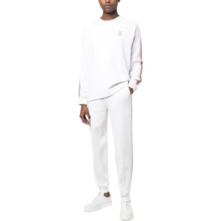 Brunello Cucinelli SS23 Sweatpants Men's Gray White-1
