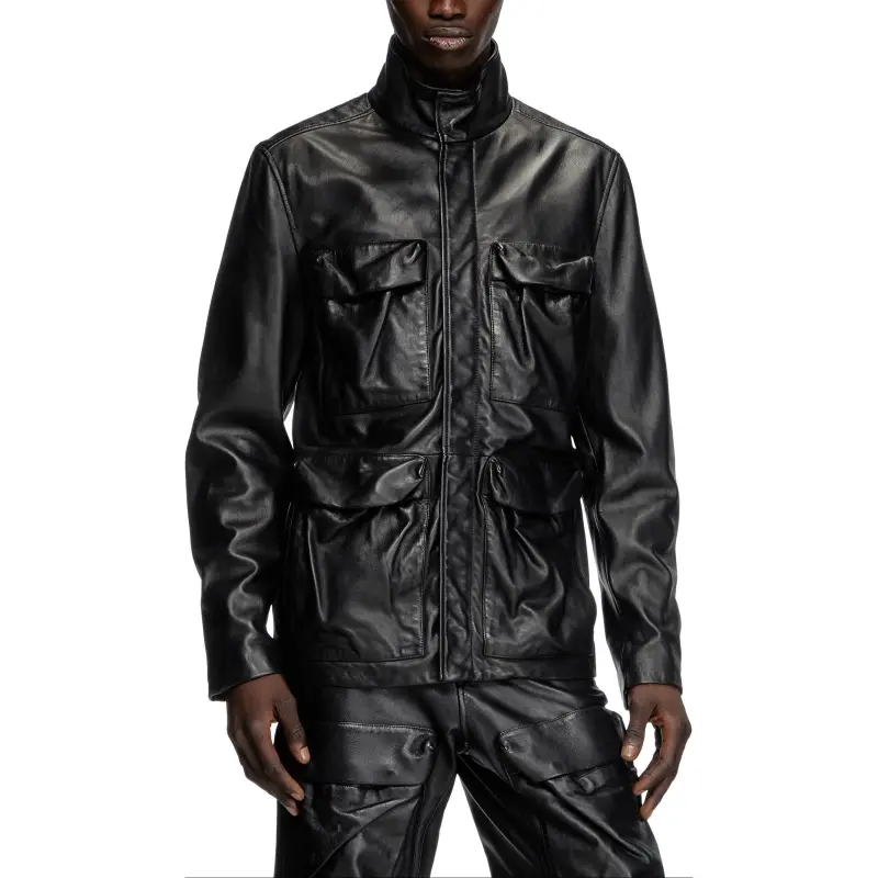 DIESEL L Gast Leather Jacket-2