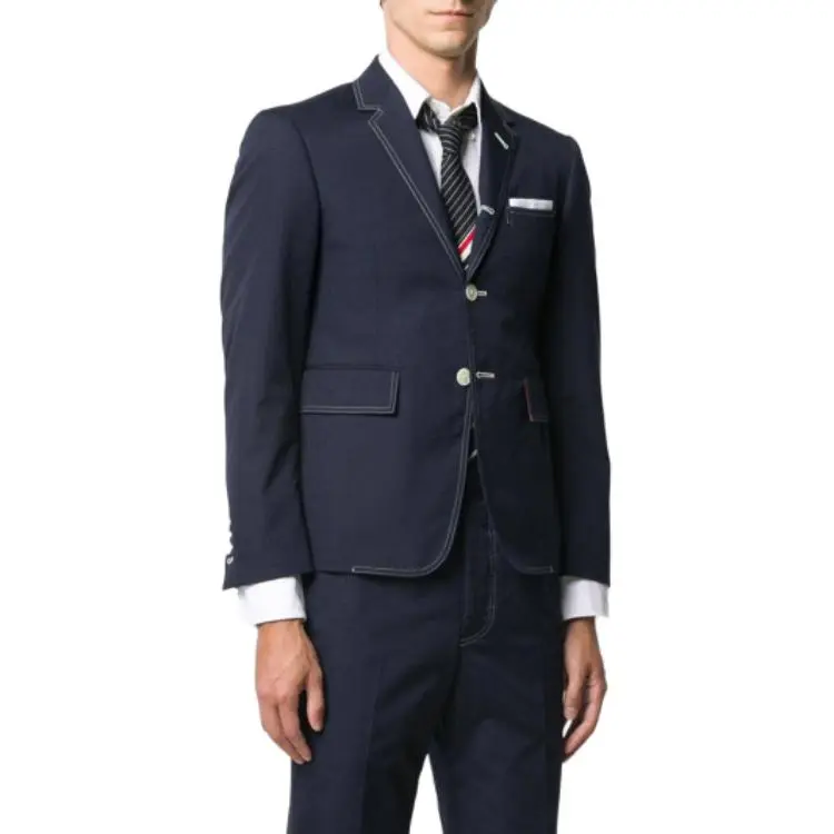 THOM BROWNE Single breasted Blazer-3