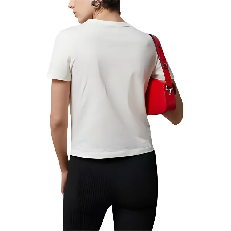 GUCCI Logo Embellished Crewneck T Shirt-4