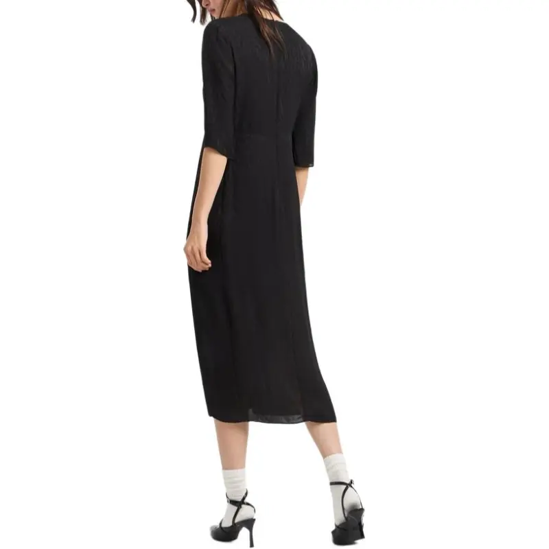 ARMANI EXCHANGEAE SS25 Short Sleeved Dress Women's Black-2