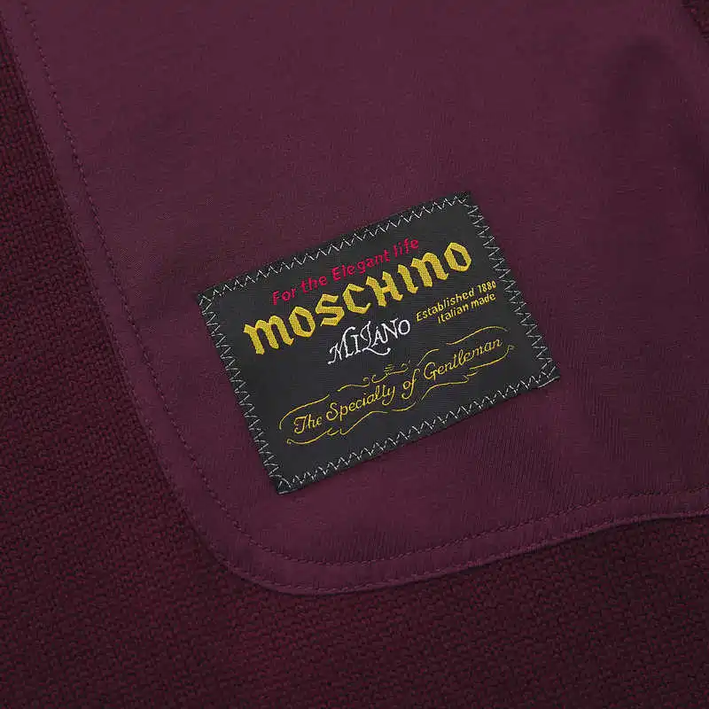 MOSCHINO Sweater Men's Burgundy-3