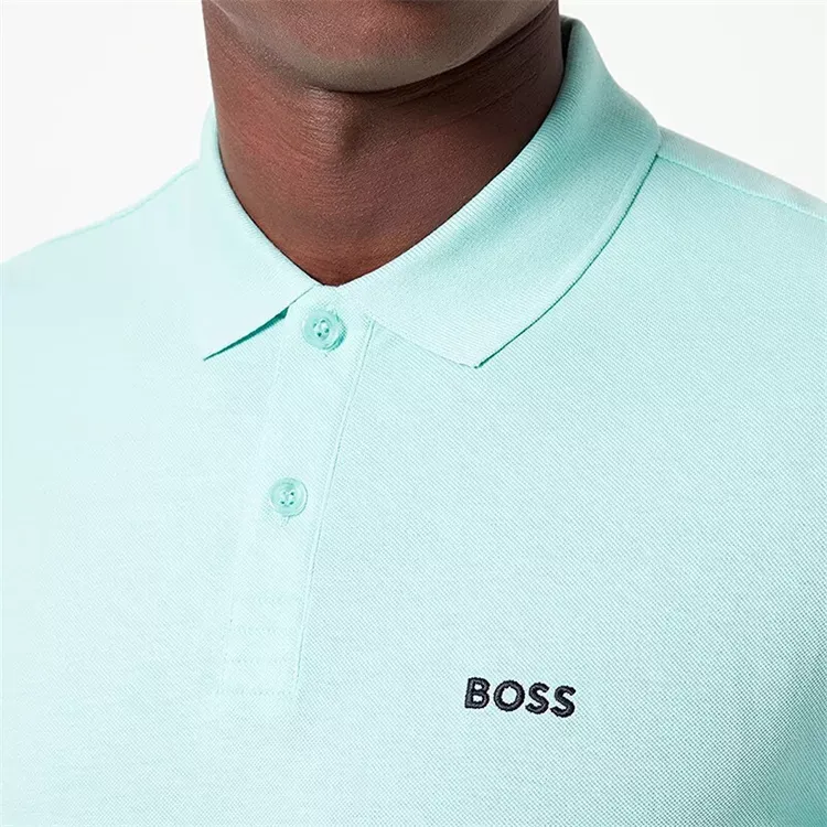 HUGO BOSS FW22 Polo Shirt Men's Light Green-3