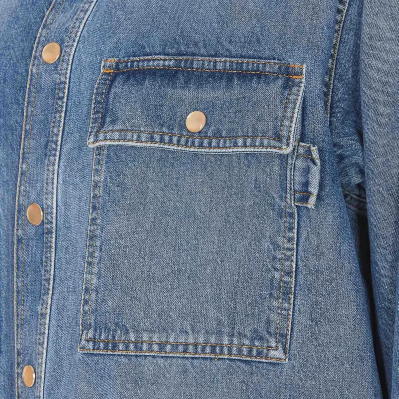 Bottega Veneta Regular Fit Denim Shirt-3