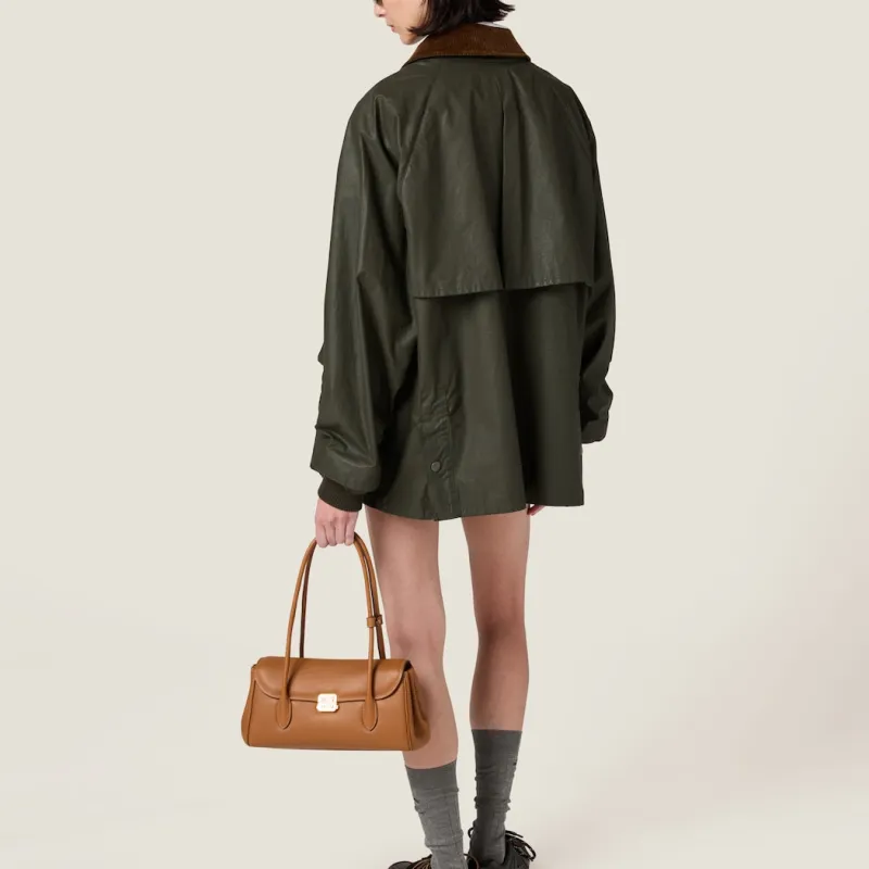 MIU MIU Button Up Poplin Jacket-3
