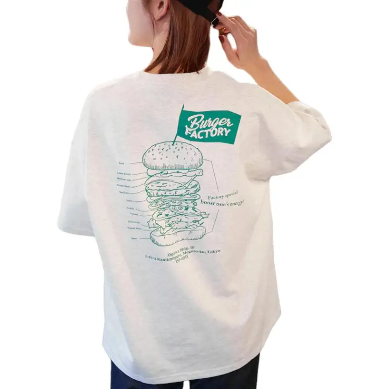 FREAK'S STORE x Burger Factory T Shirt Unisex Gray-1