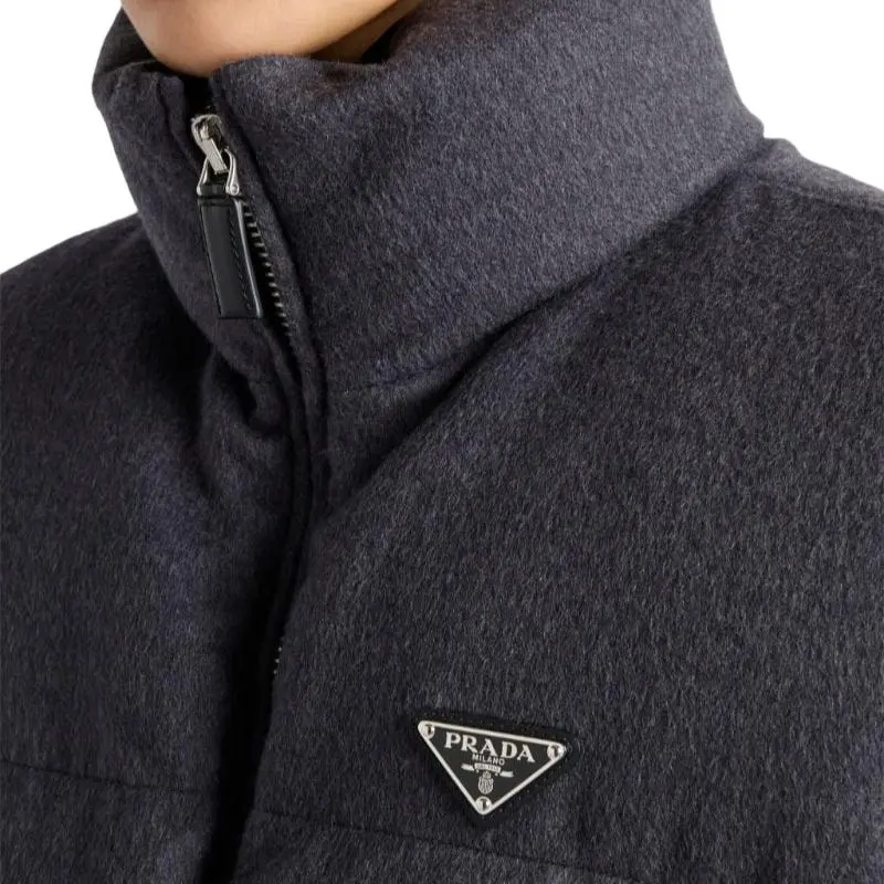PRADA Belted Down padded Gilet-6