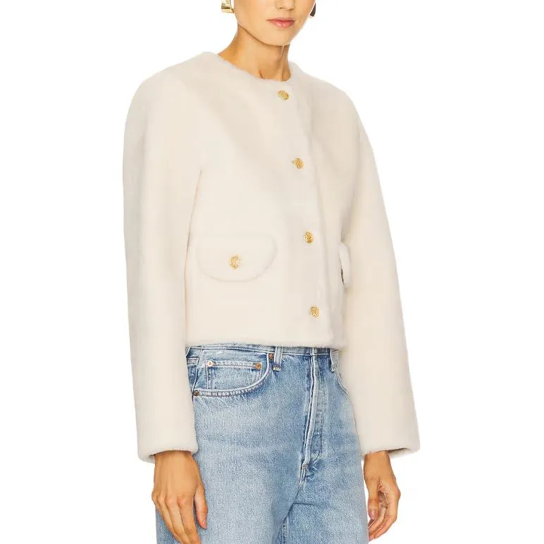 LOVESHACKFANCY Jackets Coats Women's White-2