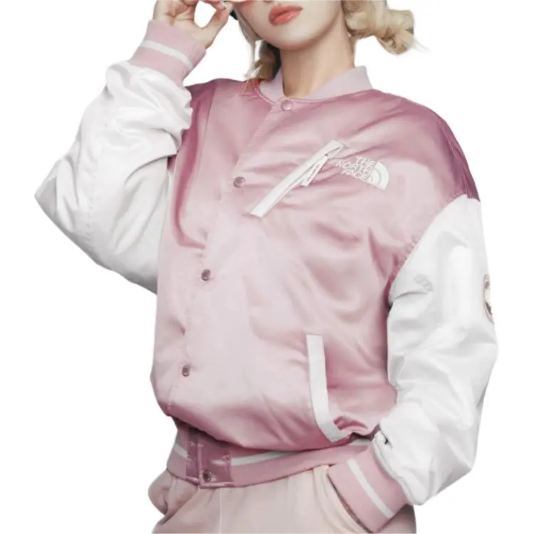 THE NORTH FACE Player Varsity Jacket Jackets & Coats Women's Light Pink-4