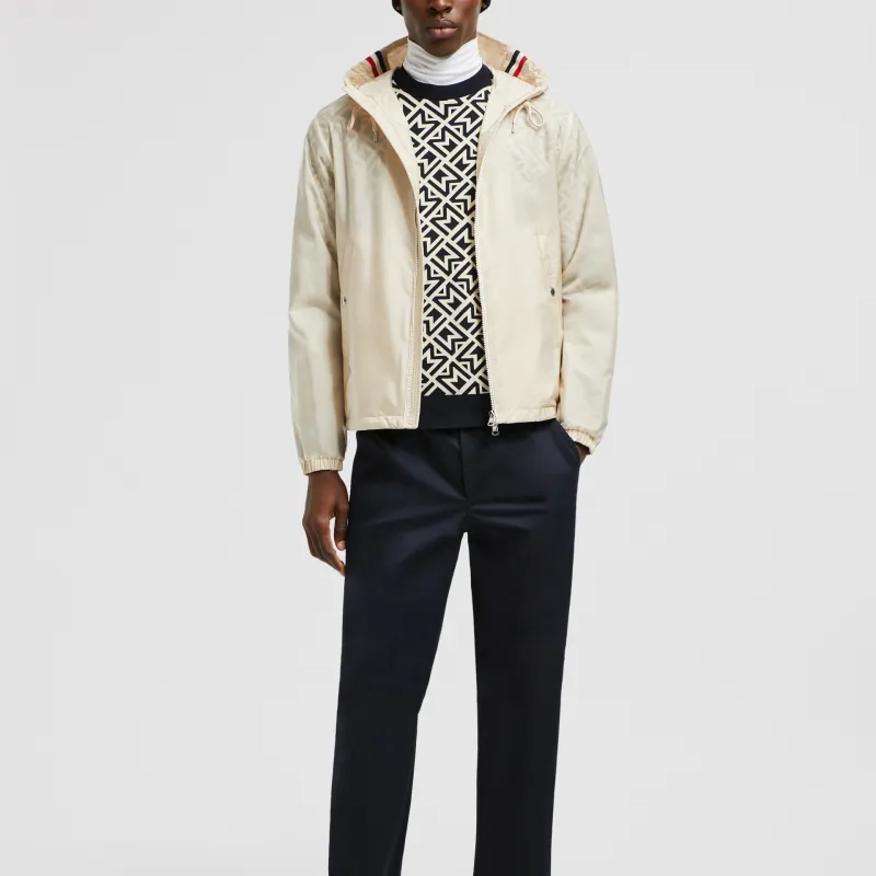 Moncler Zip Up Drawstring Hooded Jacket-1