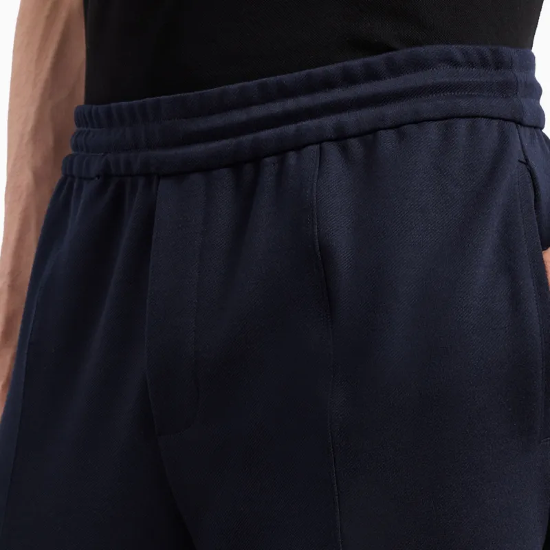 EMPORIO ARMANI Tapered Leg Twill Weave Trousers-4