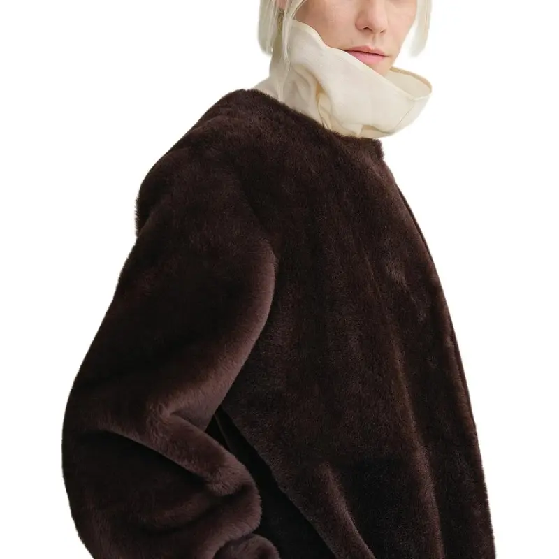 TOTEME Soft Shearling Coat-4