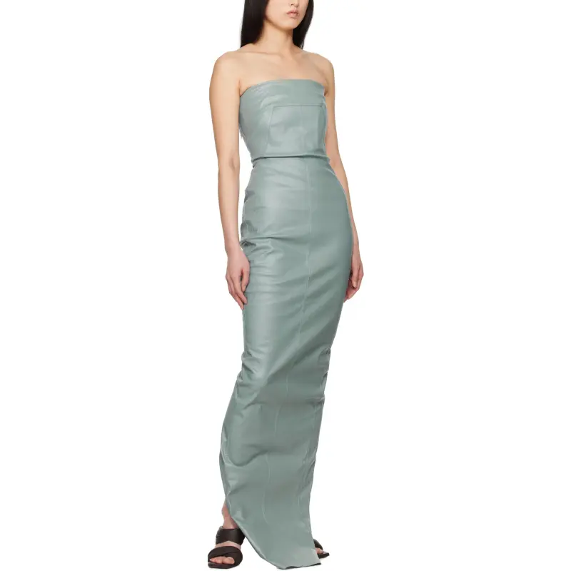 RICK OWENS/RO Sleeveless Dress Women's Aqua Blue-3