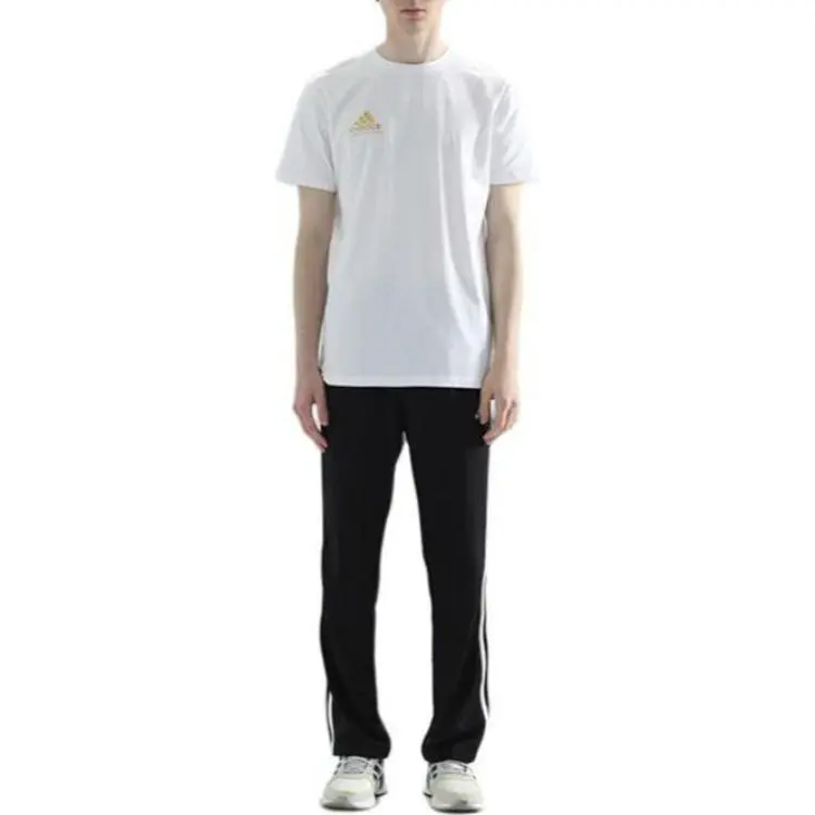 Adidas T Shirts Men White-3
