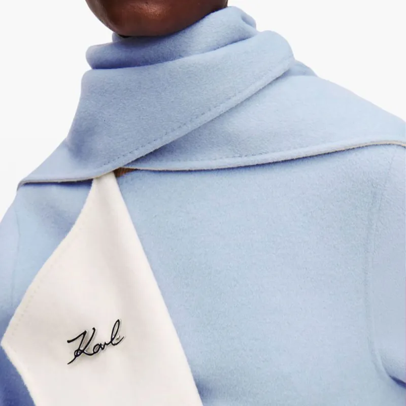 KARL LAGERFELD / Karl Lagerfeld Jeans Reversible Wool Coat-5