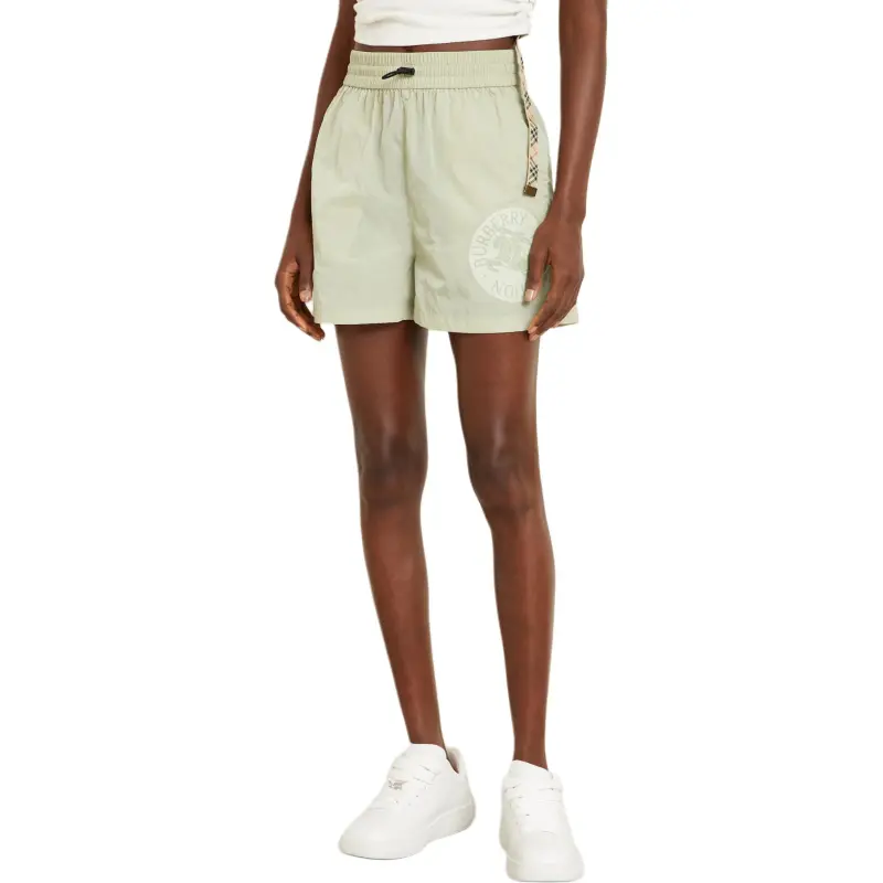 Burberry Casual Shorts Women's Light Green-2