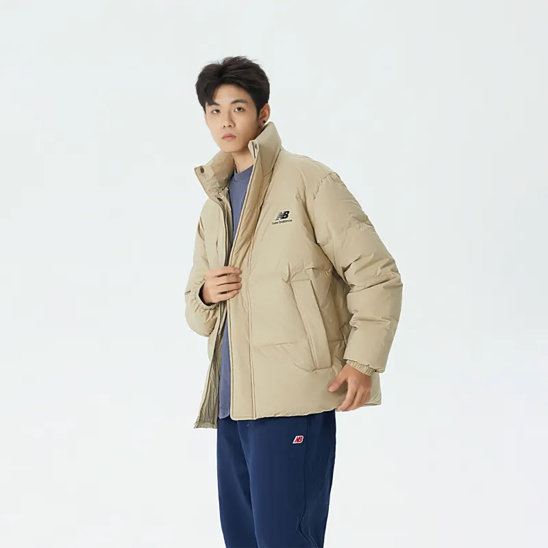 New Balance Down Jackets Men Withered Grass Yellow-4