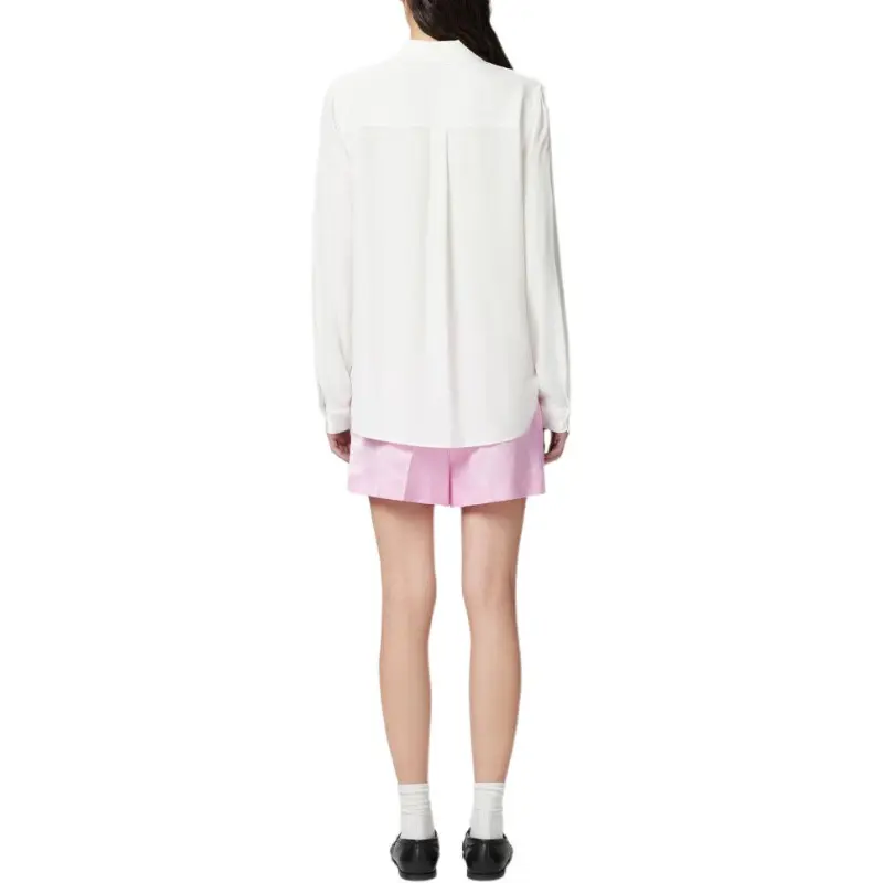 PINKO High-Low Hem Buttoned Shirt-3