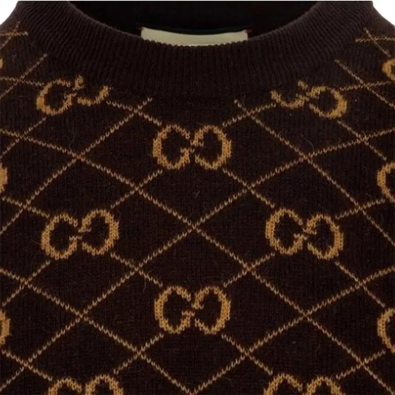 GUCCI Sweaters Men Dark Brown-4
