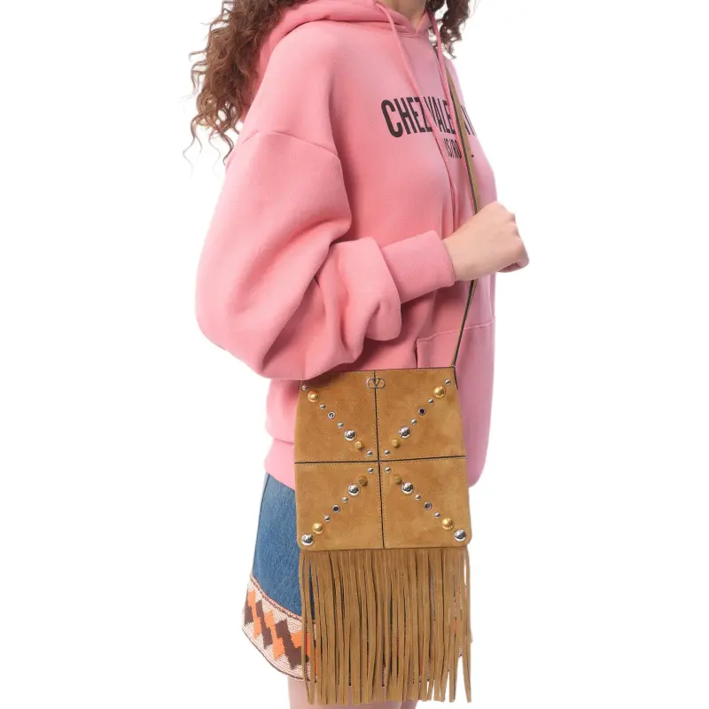 Valentino Logo Printed Drawstring Hoodie-4