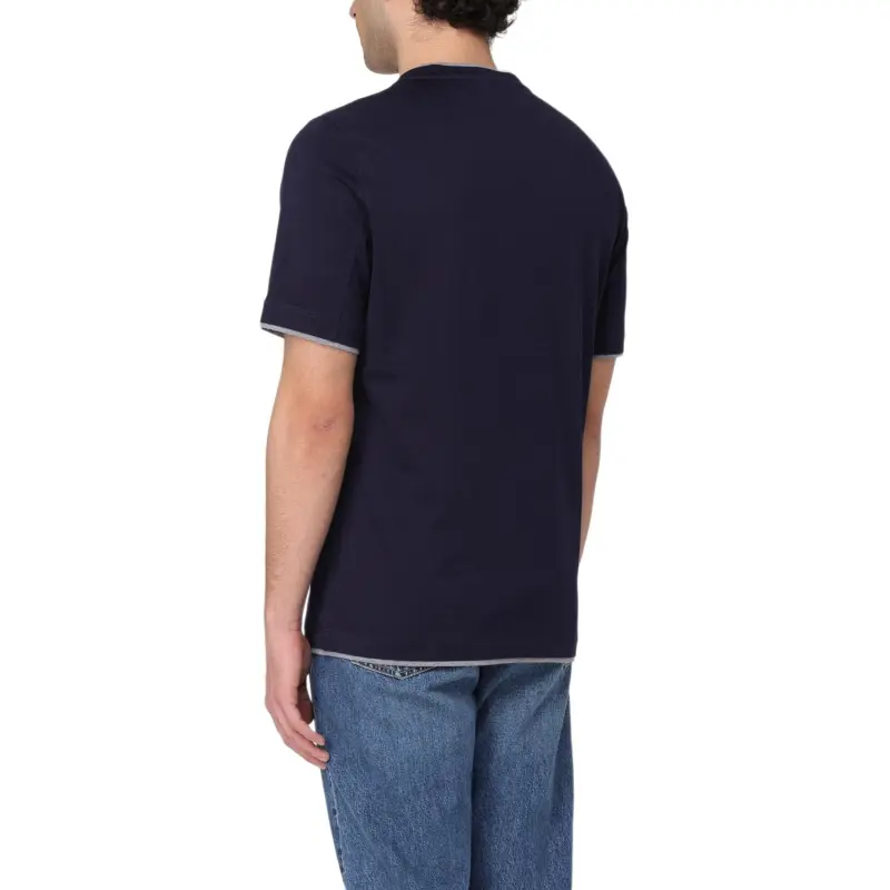 Brunello Cucinelli Layered Effect Crewneck T Shirt-1