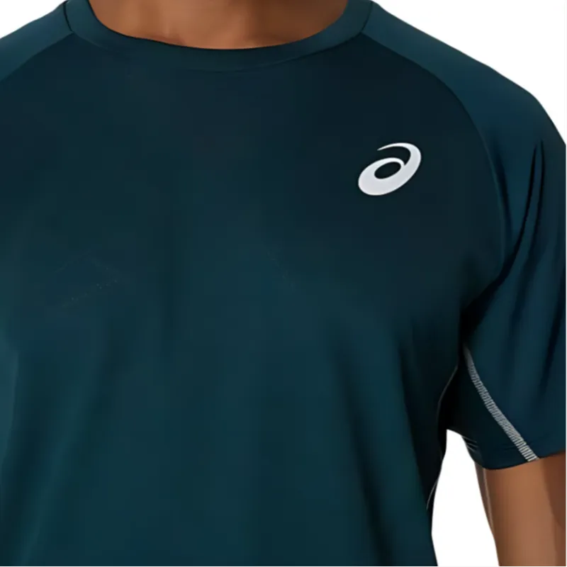 Asics MATCH ACTIBREEZE T Shirt Men's Saxon Green-3