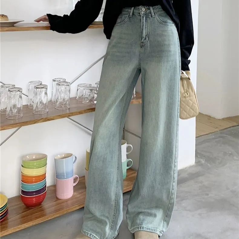 YuChaJia Jeans Women's Light Blue-0