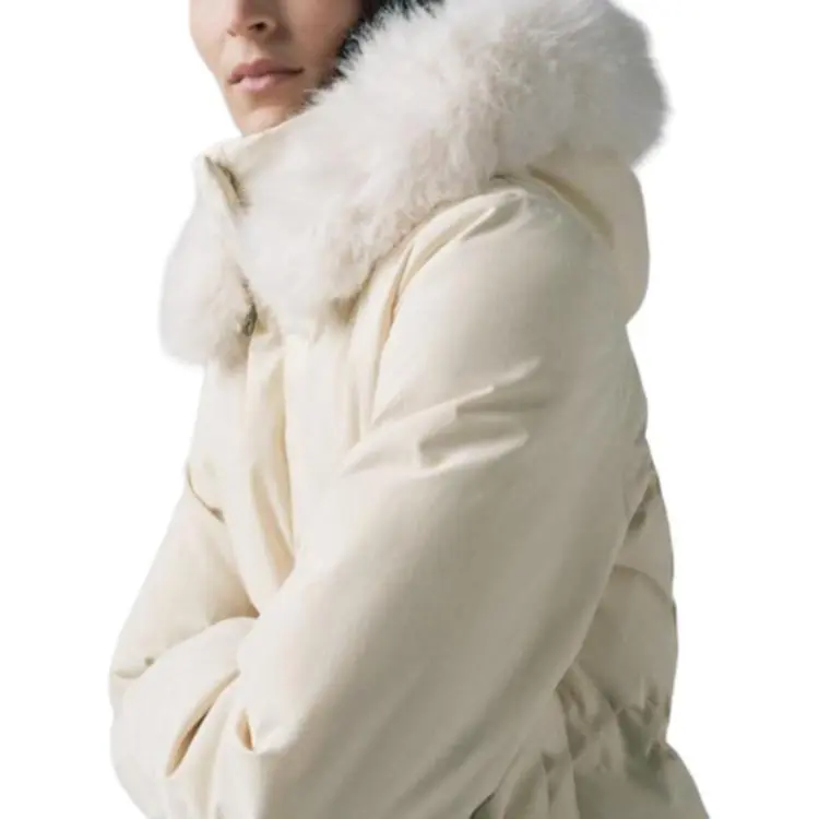 ZARA ZW Series Down Jacket Women's Raw White-3
