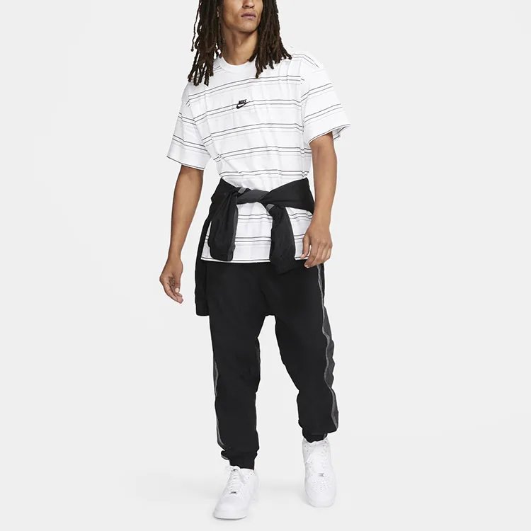 Nike Drop Shoulder Sleeve T Shirt Men's White-1