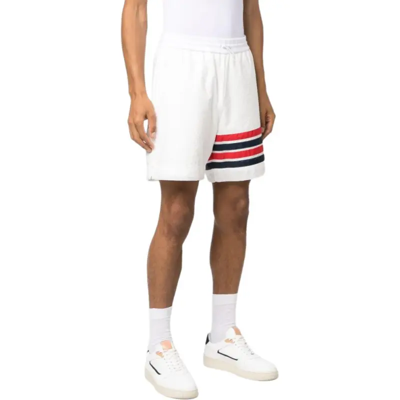 THOM BROWNE 4 Bar Stripe Ripstop Shorts-2