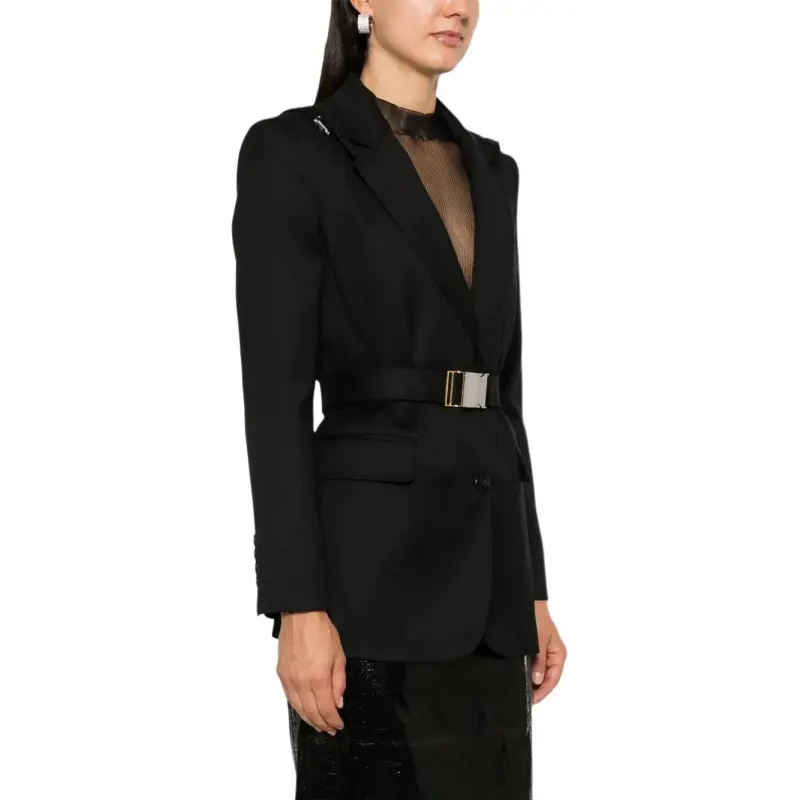 PINKO Single-Breasted Belted Blazer-4
