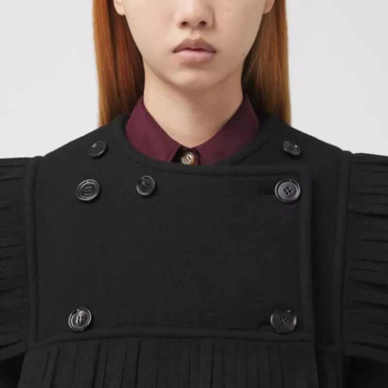 Burberry Trench Coats Women's Black-3