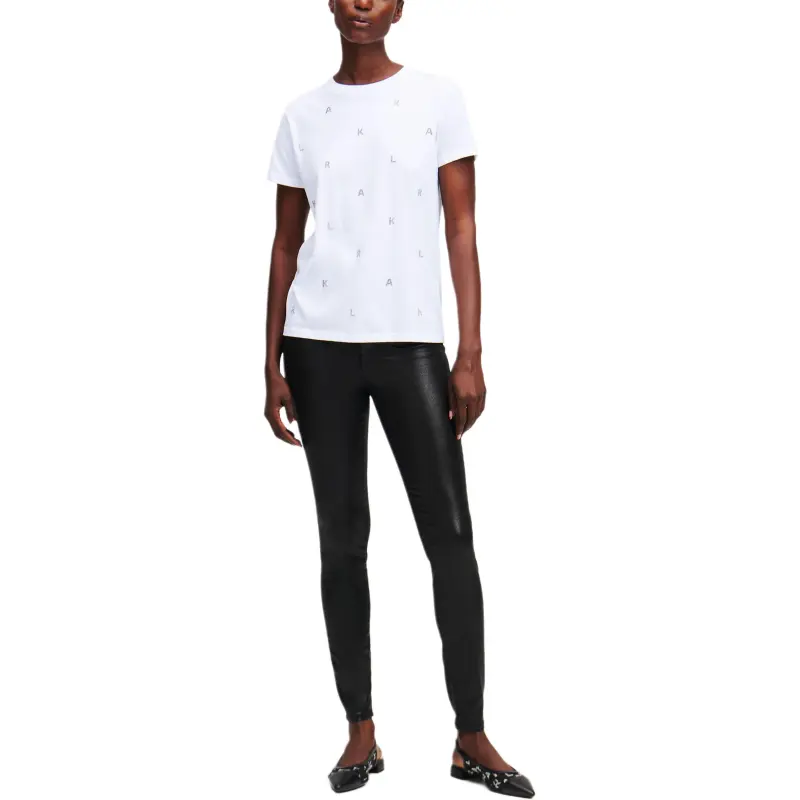 KARL LAGERFELD / Karl Lagerfeld Jeans Rhinestone embellished T shirt-2