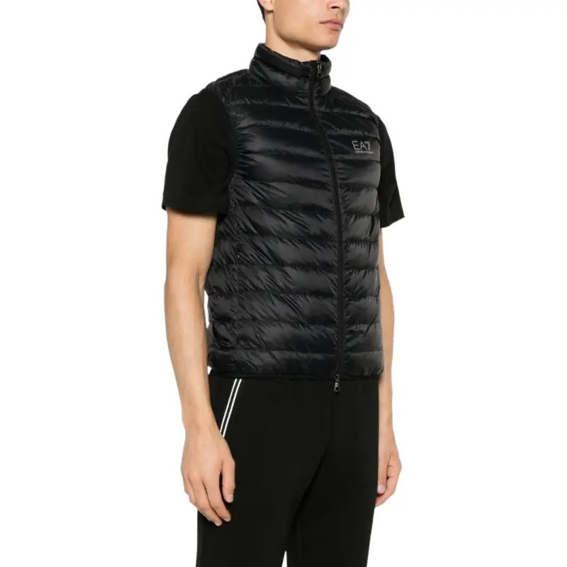 EMPORIO ARMANI Logo Printed Quilted Padded Gilet-3