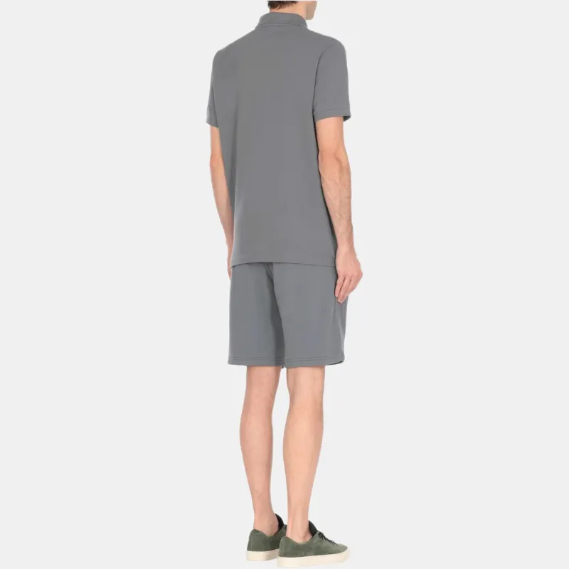 STONE ISLAND Logo Patch Short Sleeved Polo Shirt-2
