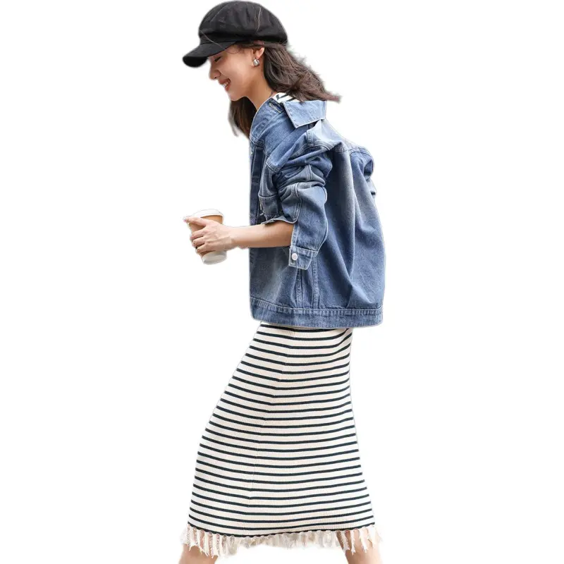 Demana Denim Jacket Women's Denim Blue-4