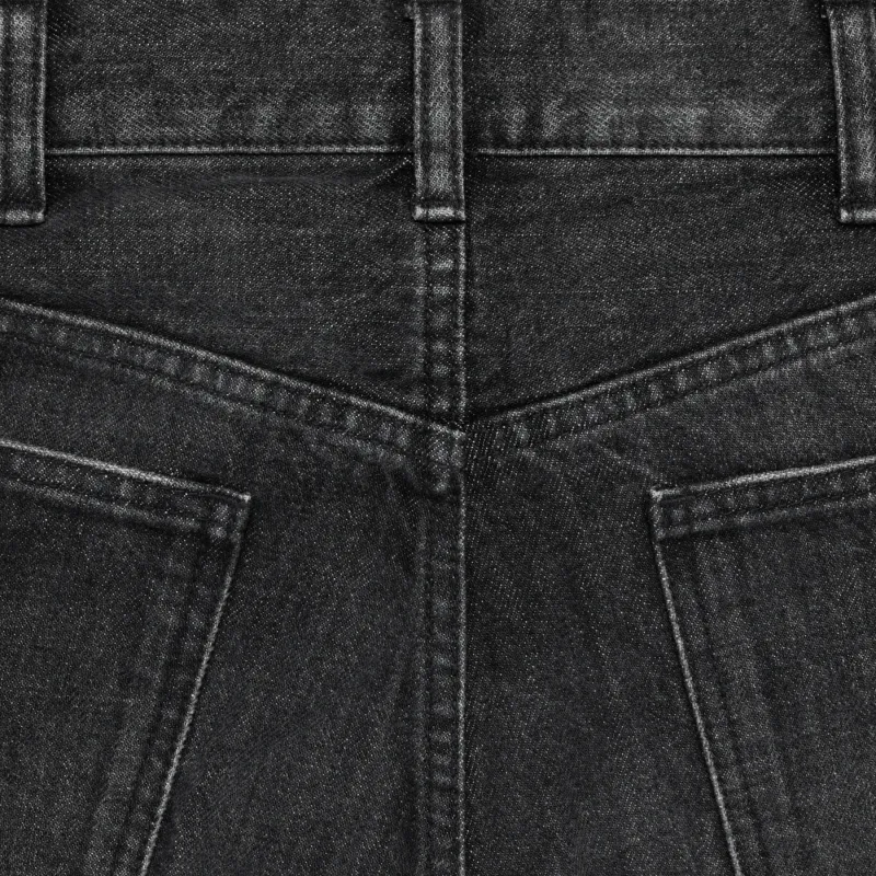 CELINE Wesley Jeans In Black Ice Rinse Wash Denim-2