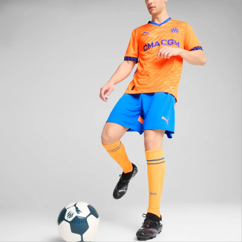 PUMA Olympique De MarseilleDRYCELL SS24 Soccer Bottoms Men's Blue-4