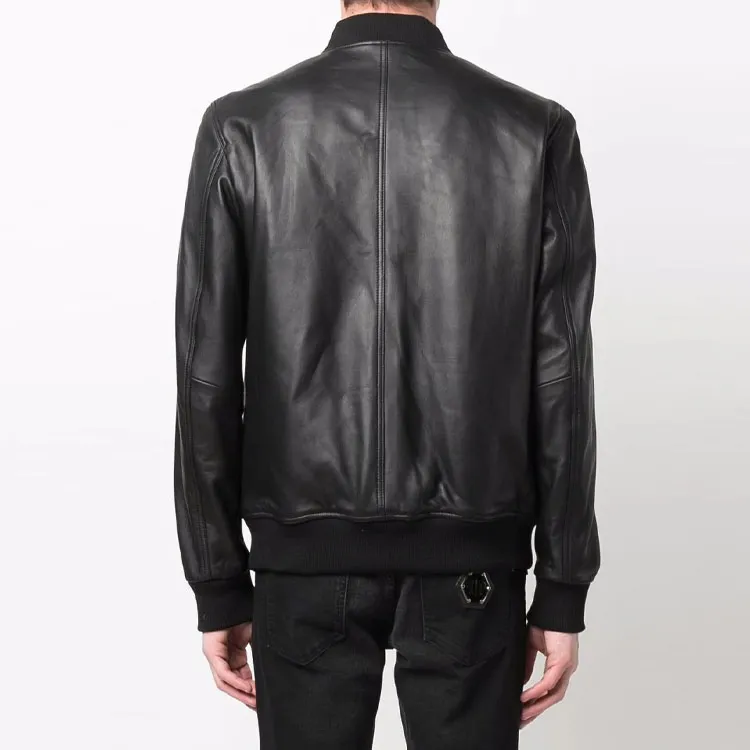 PHILIPP PLEIN Logo Zipped Bomber Jacket-2