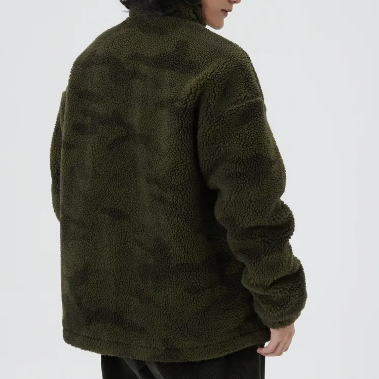 GAP Velvet Jackets Unisex Green Camouflage-3