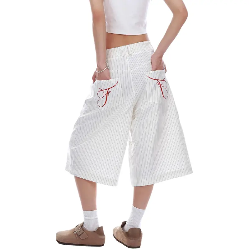 VINMUK Casual Shorts Unisex White-4