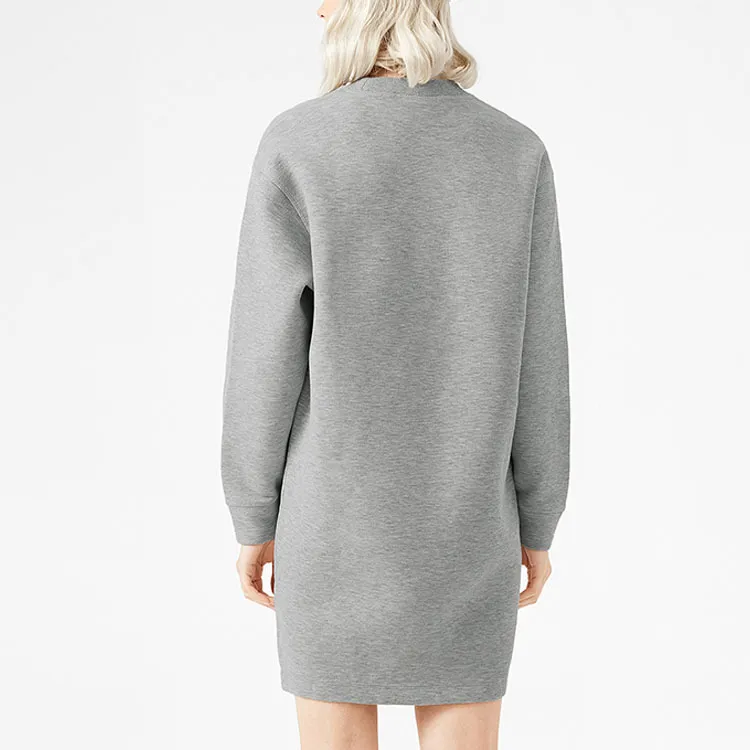 LACOSTE Long-Sleeved Dresses Women's Light Gray-4