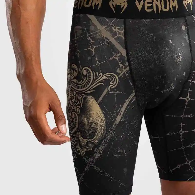 VENUM Sports Shorts Men's Pitch Black/Gold-4