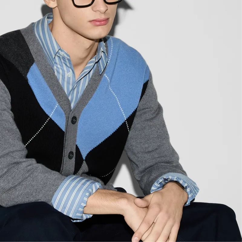 GUCCI Knitwear Men Gray-4